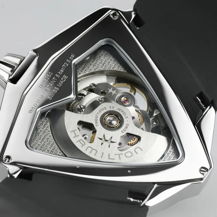 Hamilton Ventura XXL Skeleton Otomatik Siyah H24625330 detay görseli 4
