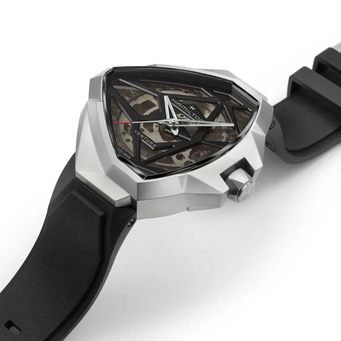 Hamilton Ventura Edge Skeleton Otomatik Siyah H24635330 detay görseli 1