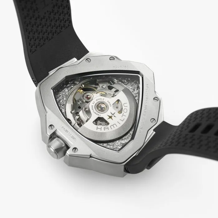 Hamilton Ventura Edge Skeleton Otomatik Siyah H24635330 detay görseli 5