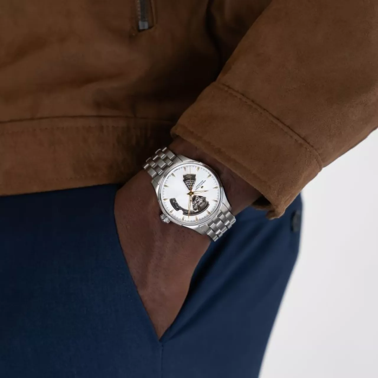 Hamilton Jazzmaster Open Heart Auto H32675151 detay görseli 1
