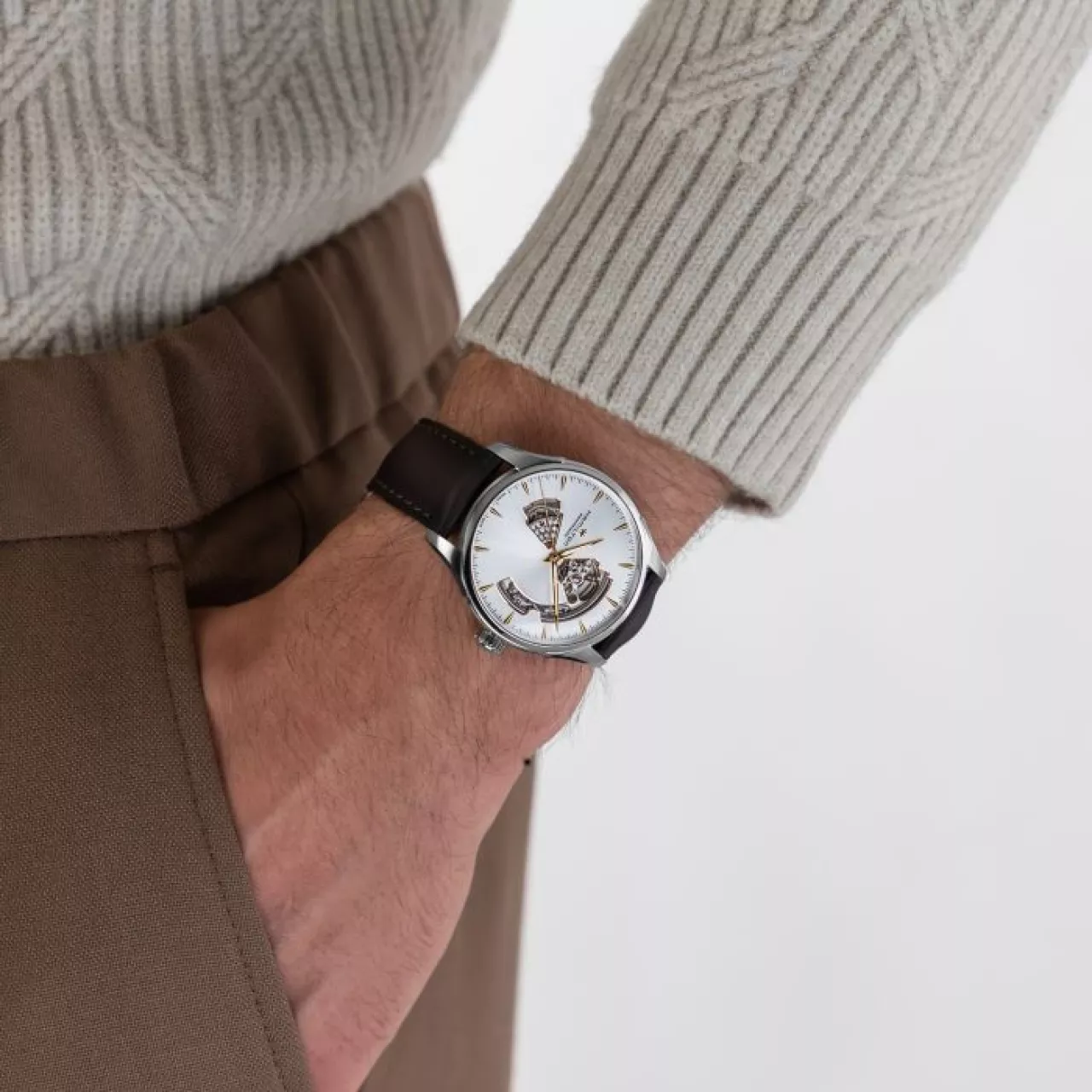 Hamilton Jazzmaster Open Heart Auto H32675551 detay görseli 1