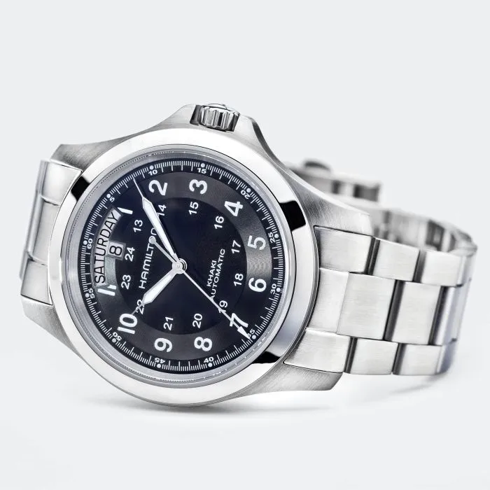 Hamilton Khaki Field King Auto Otomatik Siyah H64455133 detay görseli 4