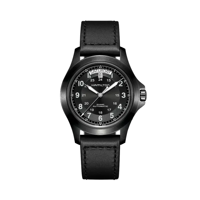 Hamilton Khaki Field King Auto Siyah H64465733