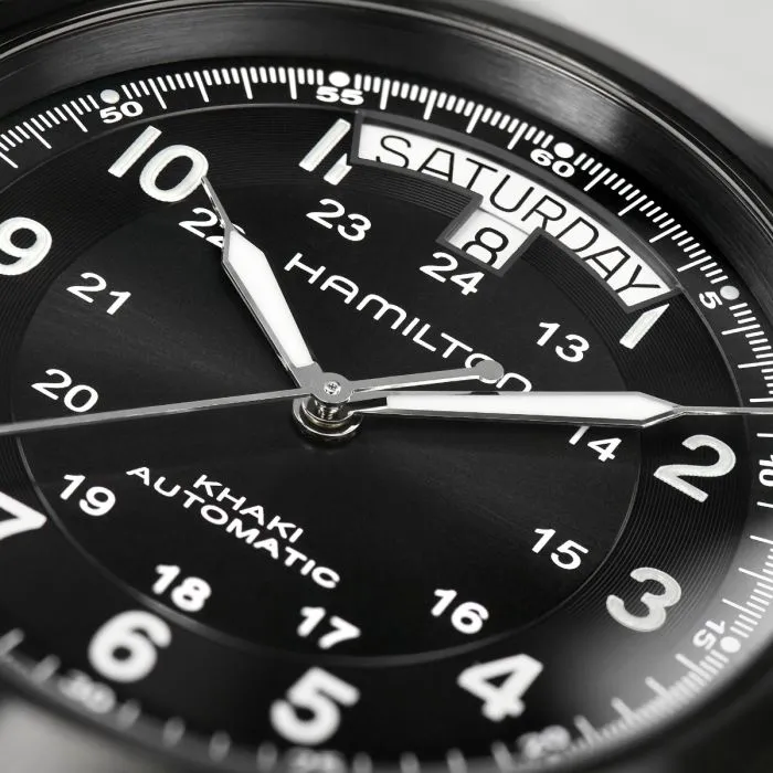 Hamilton Khaki Field King Auto Siyah H64465733 detay görseli 3
