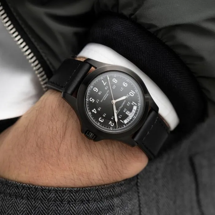 Hamilton Khaki Field King Auto Siyah H64465733 detay görseli 4