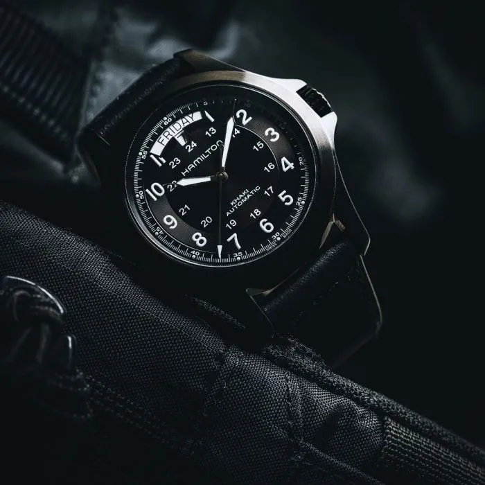 Hamilton Khaki Field King Auto Siyah H64465733 detay görseli 5