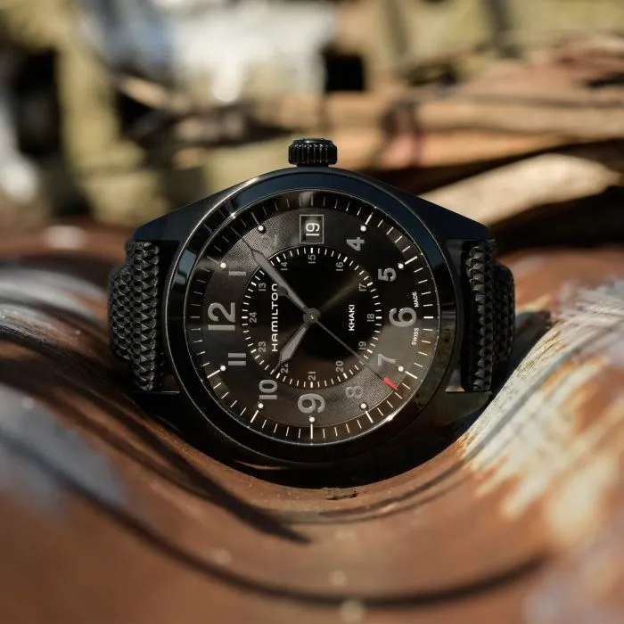 Hamilton Khaki Field Quartz Siyah H68401735 detay görseli 1