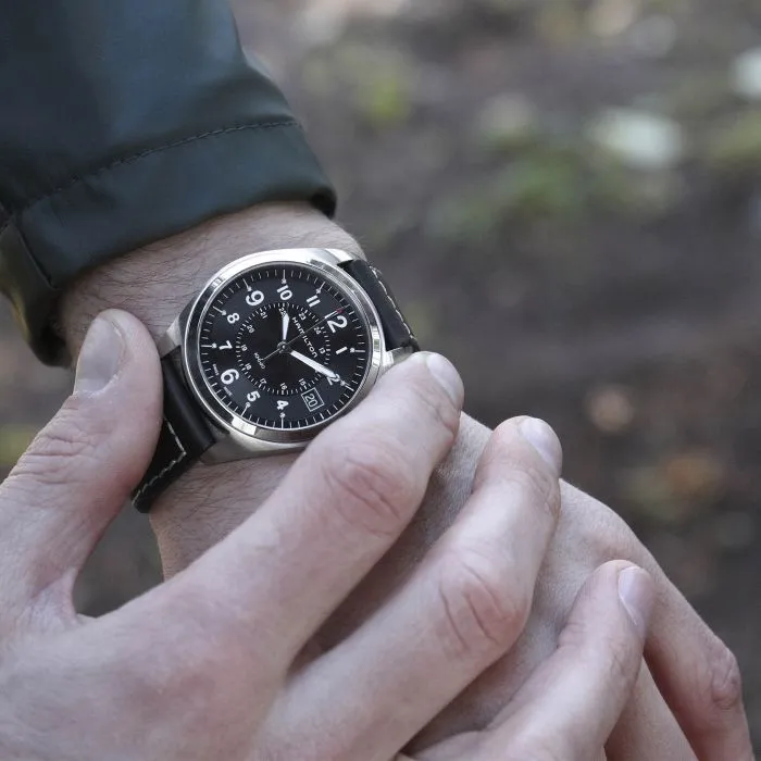 Hamilton Khaki Field Quartz Siyah H68551733 detay görseli 1