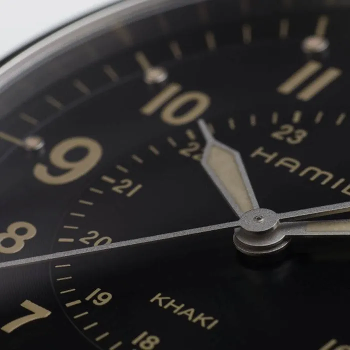 Hamilton Khaki Field Quartz Siyah H68551833 detay görseli 2