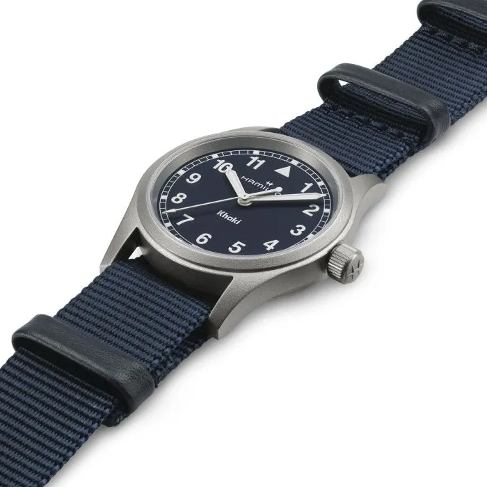 Hamilton Khaki Field Quartz Mavi H69301940 detay görseli 1