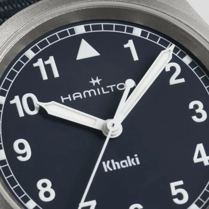 Hamilton Khaki Field Quartz Mavi H69301940 detay görseli 3