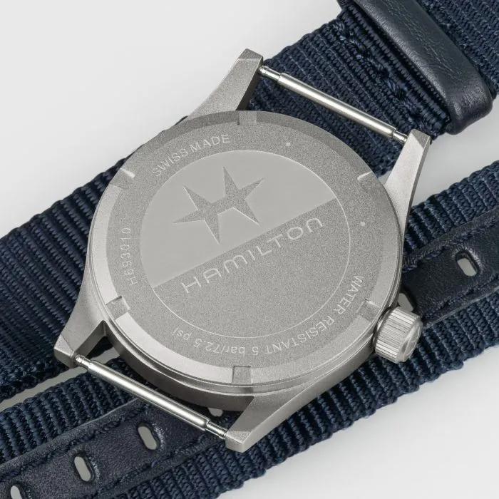 Hamilton Khaki Field Quartz Mavi H69301940 detay görseli 5