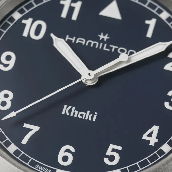 Hamilton Khaki Field Quartz Mavi H69401140 detay görseli 1