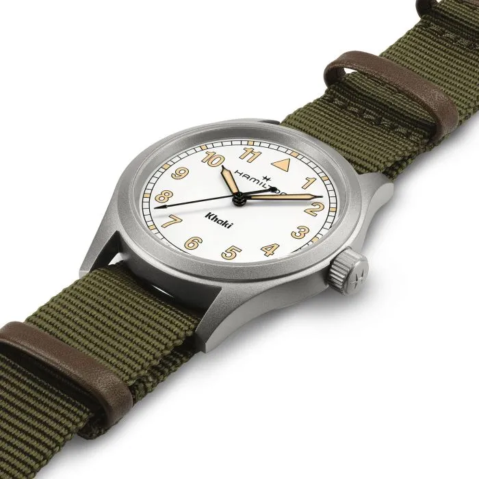 Hamilton Khaki Field White H69401910 detay görseli 1