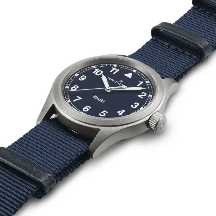 Hamilton Khaki Field Quartz Mavi H69401940 detay görseli 1