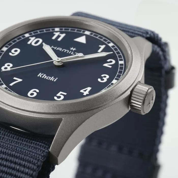 Hamilton Khaki Field Quartz Mavi H69401940 detay görseli 4