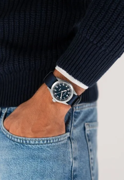 Hamilton Khaki Field Quartz Mavi H69401940 detay görseli 5