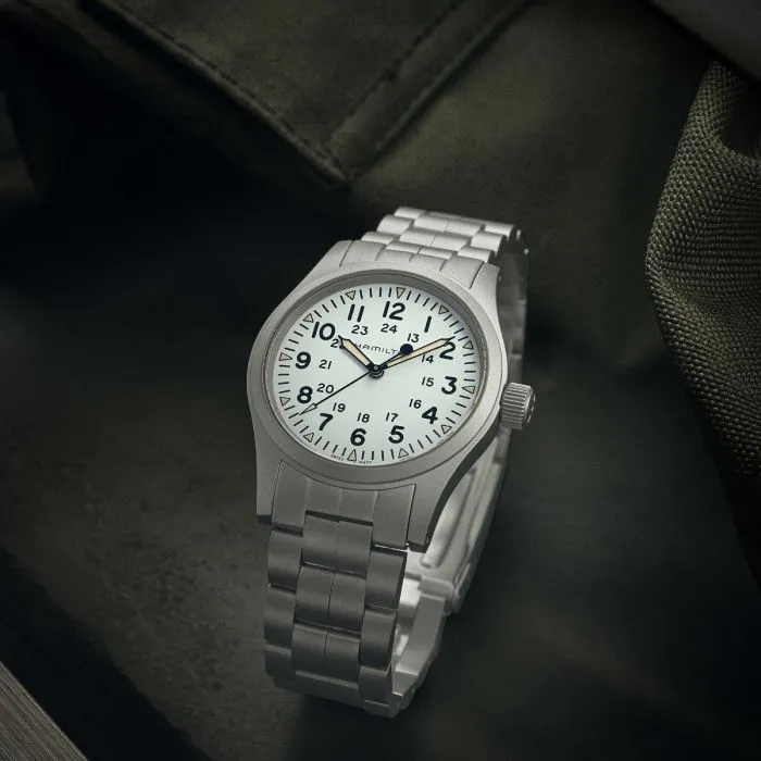 Hamilton Khaki Field Mechanical Beyaz H69439111 detay görseli 3