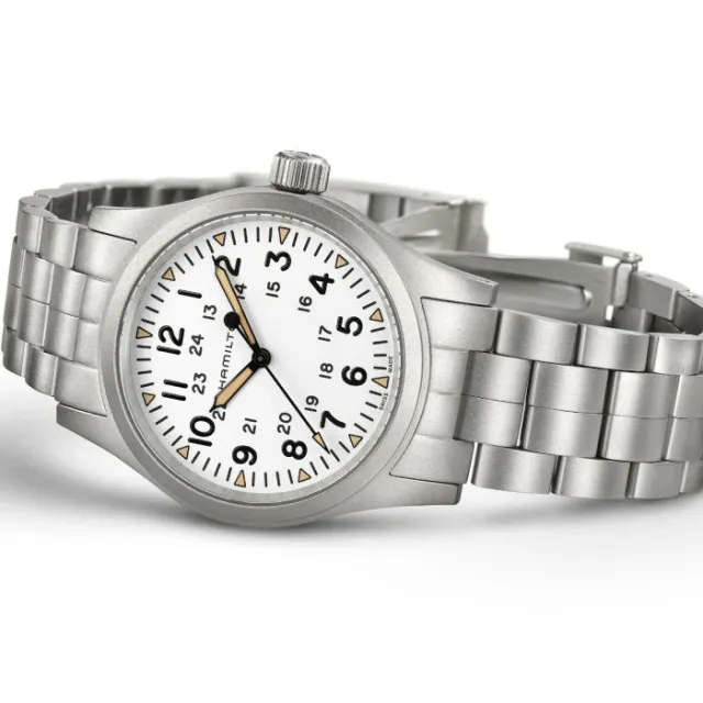 Hamilton Khaki Field Mechanical Beyaz H69439111 Görsel 3