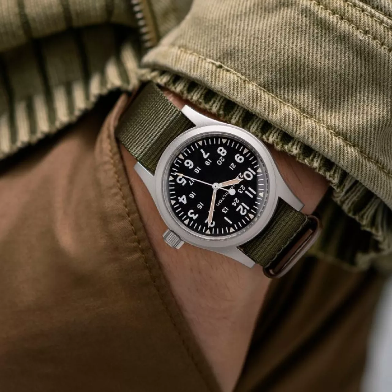 Hamilton Khaki Field Mechanical 38mm H69439931 detay görseli 1