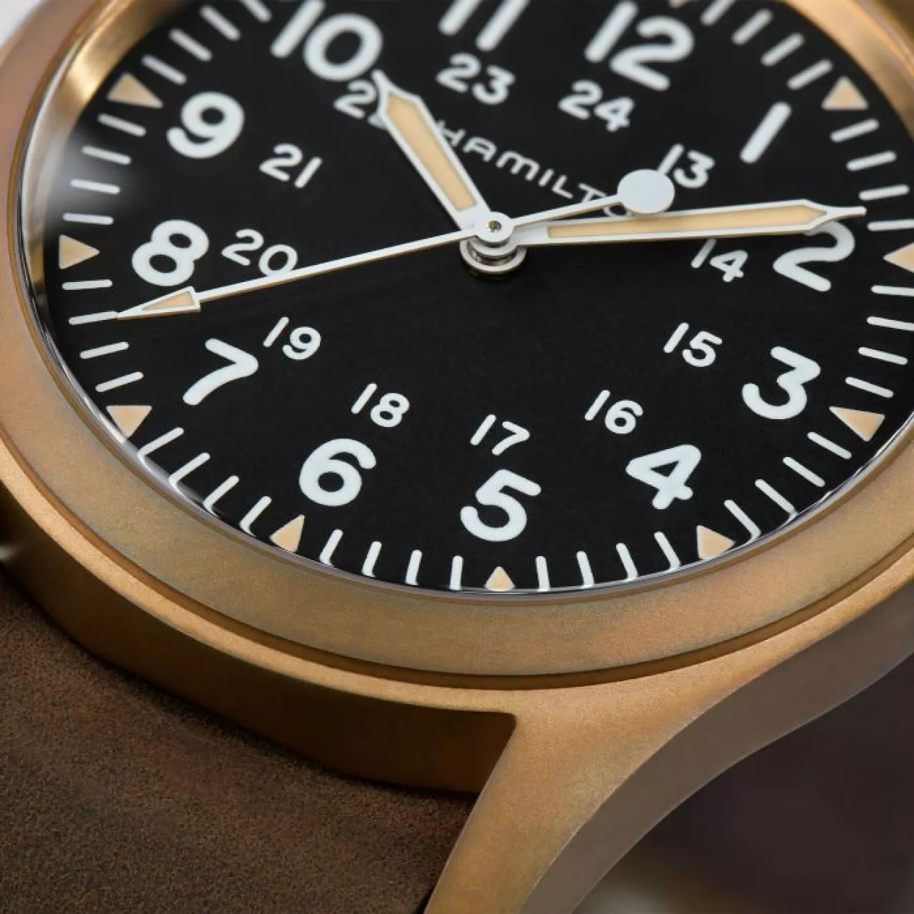 Hamilton Khaki Field Mechanical Bronze H69459530 detay görseli 4