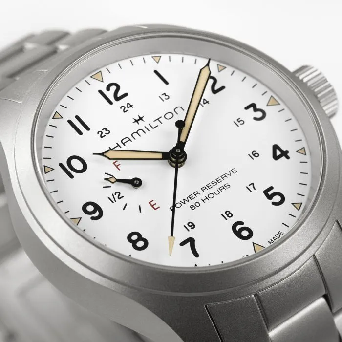 Hamilton Khaki Field Mechanical Power Reserve White H69509110 detay görseli 2