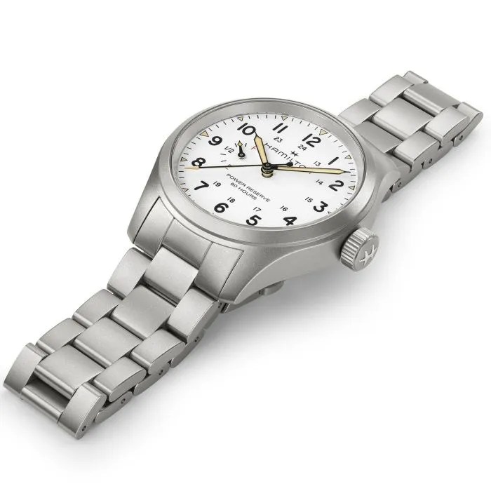 Hamilton Khaki Field Mechanical Power Reserve White H69509110 detay görseli 4