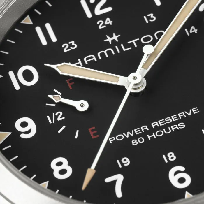Hamilton Khaki Field Mechanical Power Reserve Black H69509130 detay görseli 2