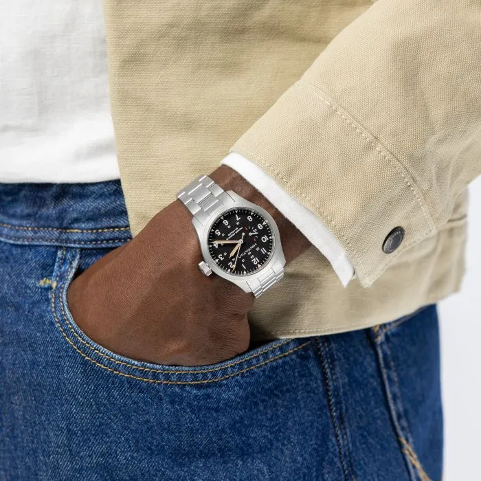 Hamilton Khaki Field Mechanical Power Reserve Black H69509130 detay görseli 3