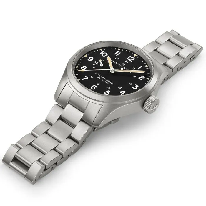 Hamilton Khaki Field Mechanical Power Reserve Black H69509130 detay görseli 4
