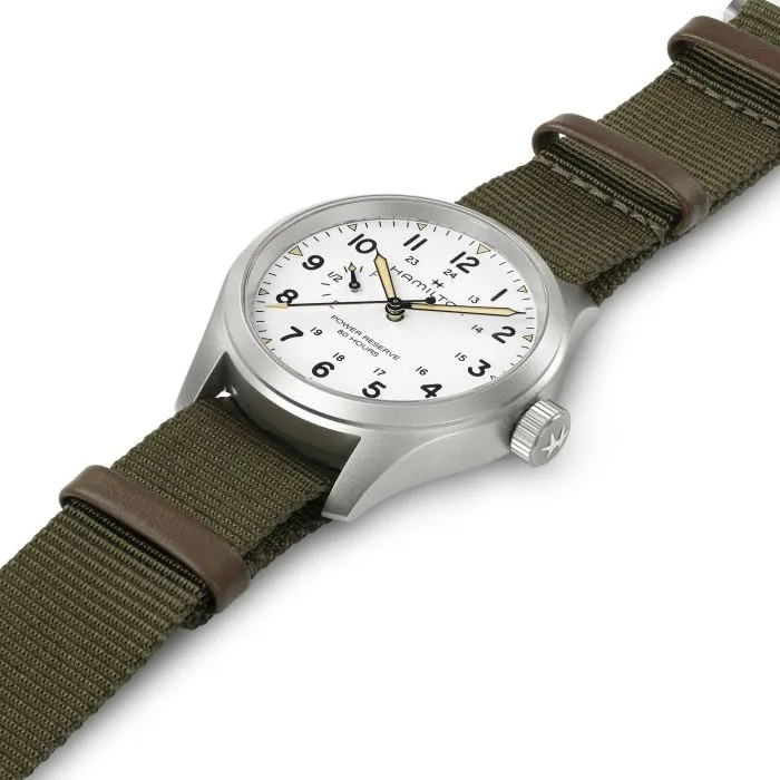 Hamilton Khaki Field Mechanical Power Reserve White H69509910 detay görseli 4