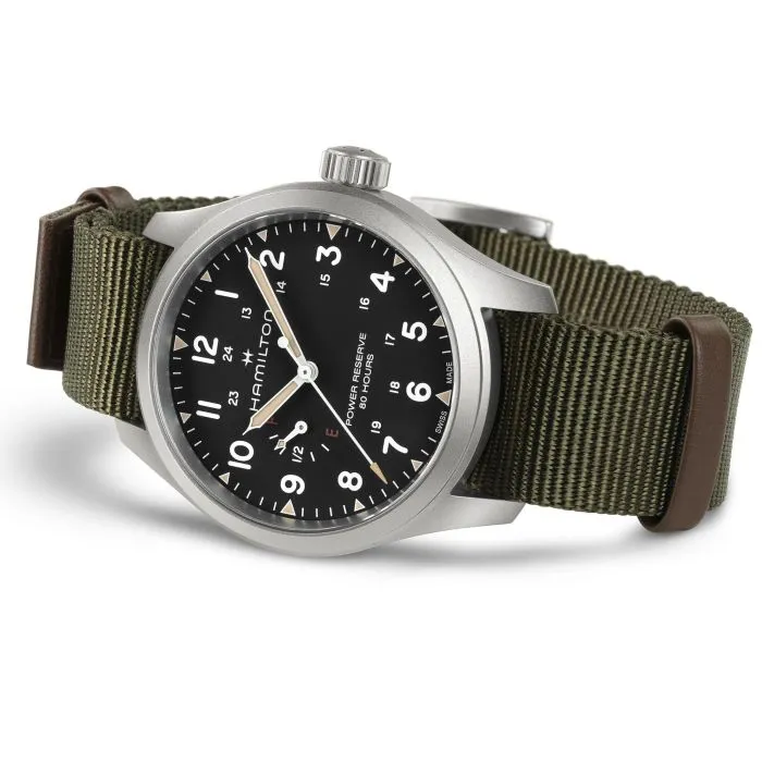 Hamilton Khaki Field Mechanical Power Reserve Black H69509930 detay görseli 2