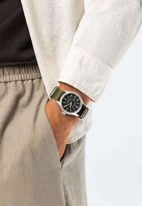 Hamilton Khaki Field Mechanical Power Reserve Black H69509930 detay görseli 5