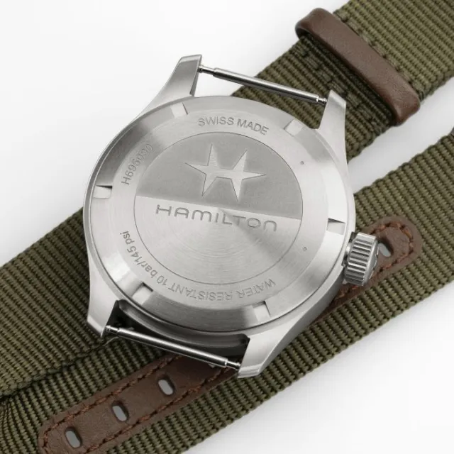Hamilton Khaki Field Mechanical Power Reserve Black H69509930 Görsel 5