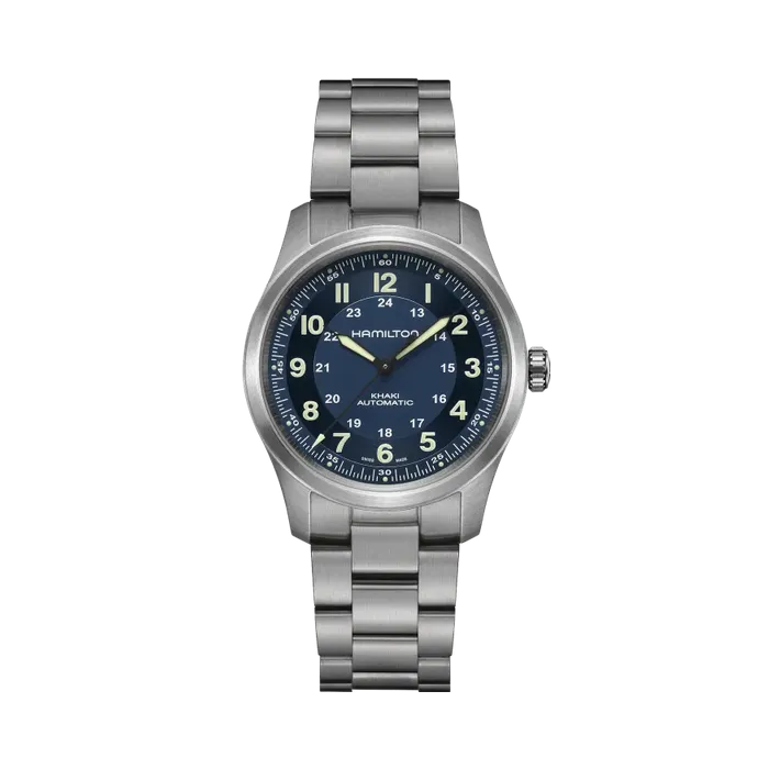 Hamilton Khaki Field Titanium Auto Mavi H70205140