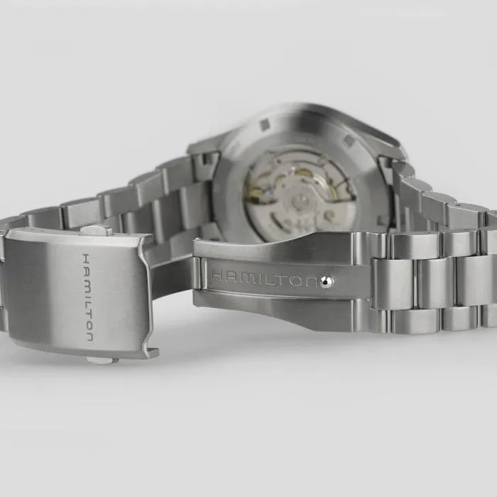 Hamilton Khaki Field Titanium Auto Mavi H70205140 detay görseli 4