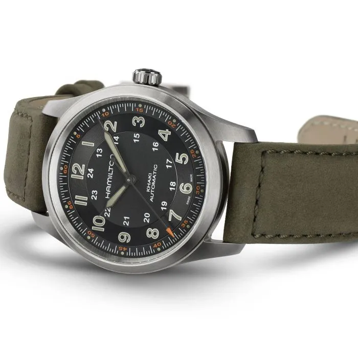Hamilton Khaki Field Titanium Auto Dial Color Black H70205830 detay görseli 2