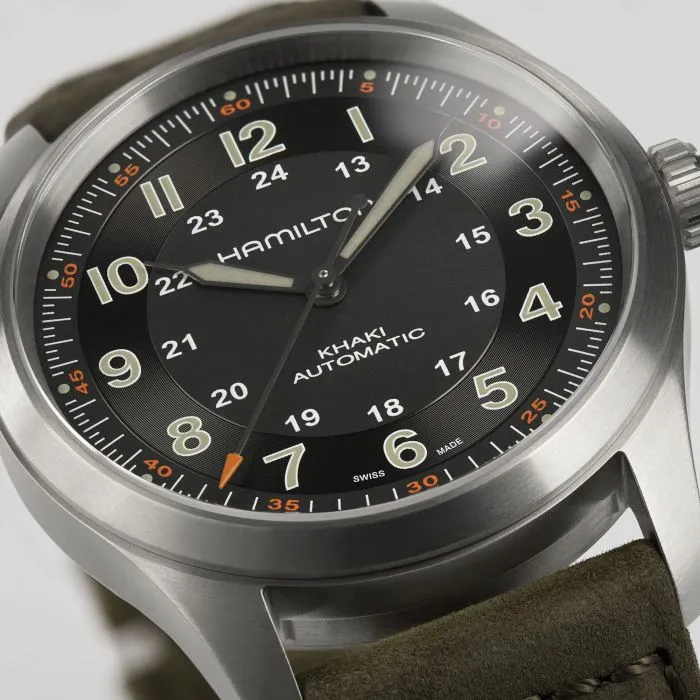 Hamilton Khaki Field Titanium Auto Dial Color Black H70205830 detay görseli 3