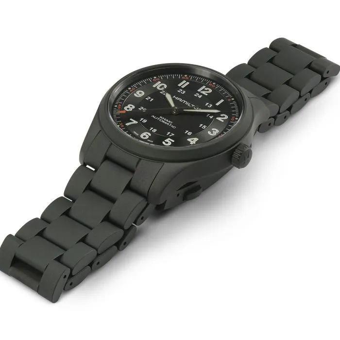 Hamilton Khaki Field Titanium Auto Black H70215130 detay görseli 1