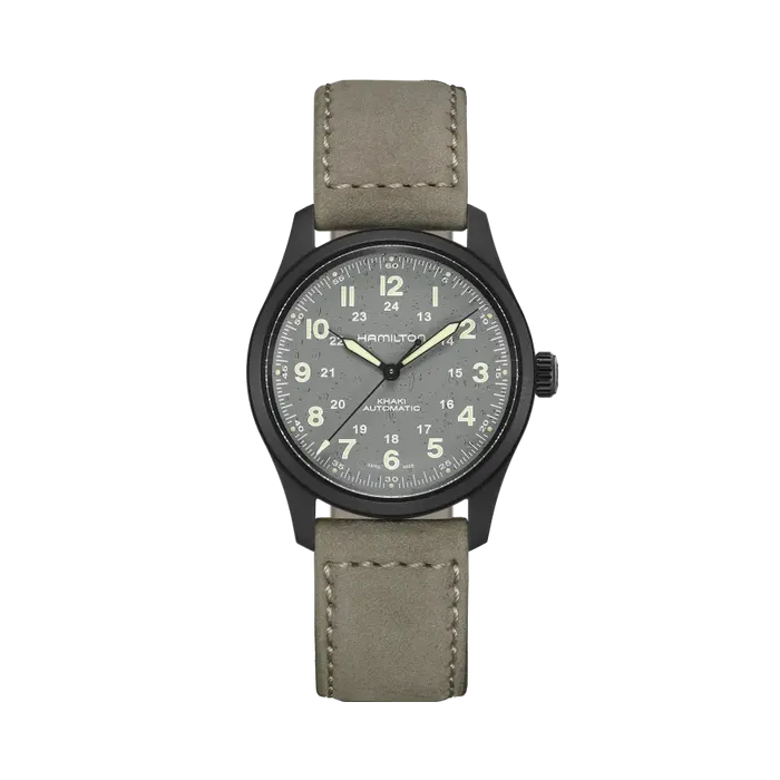 Hamilton Khaki Field Titanium Otomatik Gri H70215880