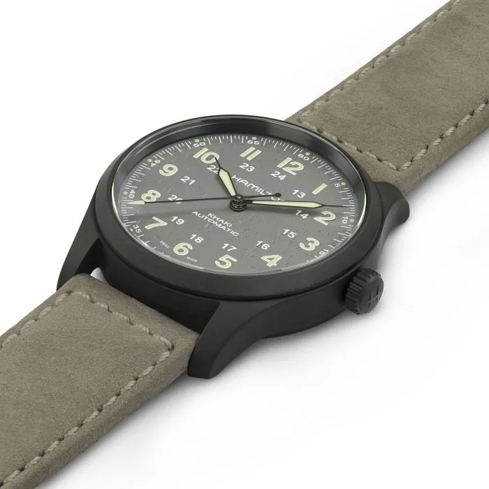 Hamilton Khaki Field Titanium Otomatik Gri H70215880 detay görseli 1