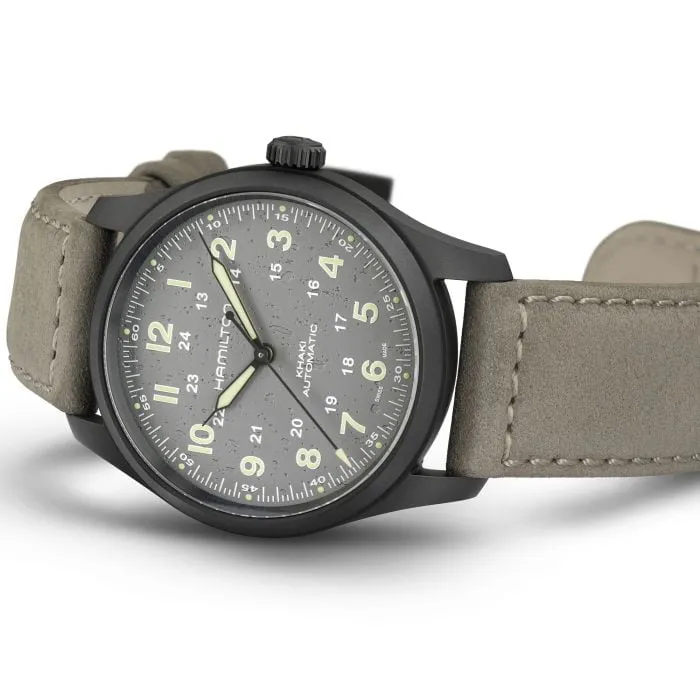 Hamilton Khaki Field Titanium Otomatik Gri H70215880 detay görseli 2