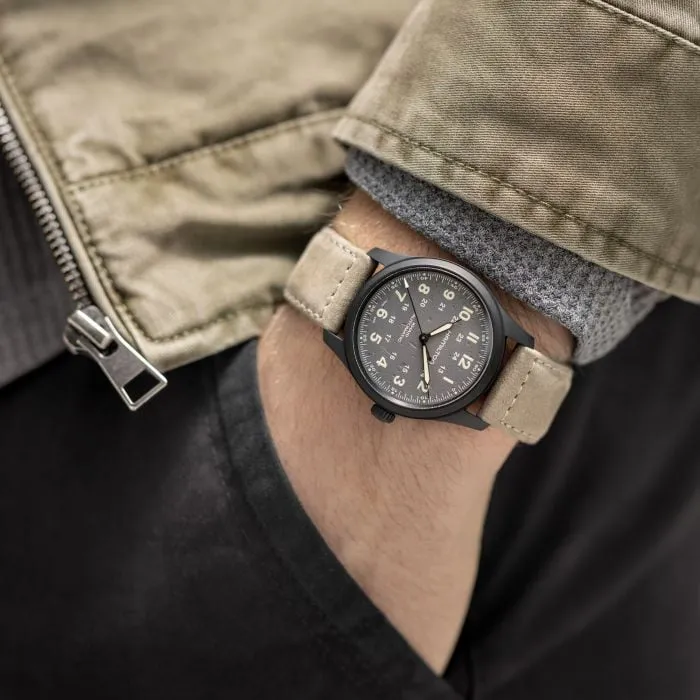 Hamilton Khaki Field Titanium Otomatik Gri H70215880 detay görseli 5