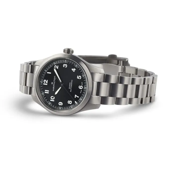 Hamilton Khaki Field Titanium Otomatik Siyah H70235130 detay görseli 2