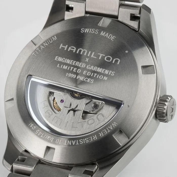 Hamilton Khaki Field Titanium Otomatik Siyah H70235130 detay görseli 4