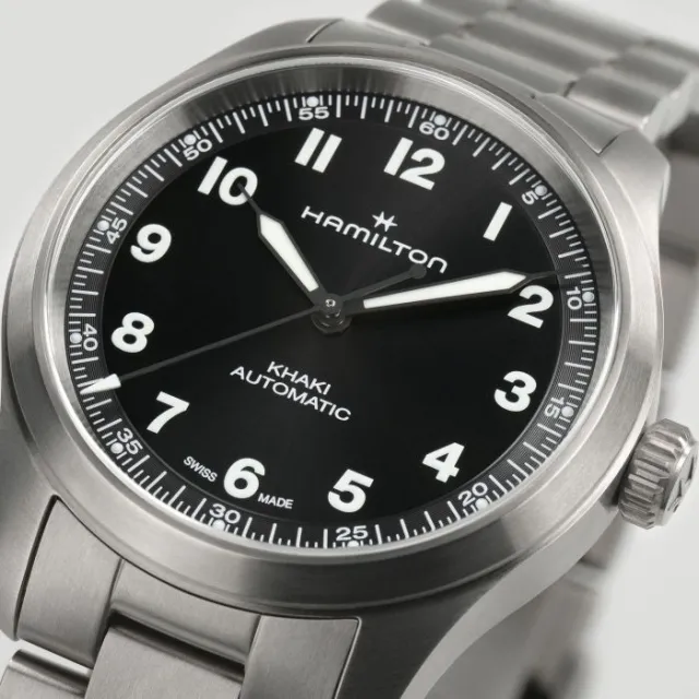 Hamilton Khaki Field Titanium Otomatik Siyah H70235130 Görsel 4