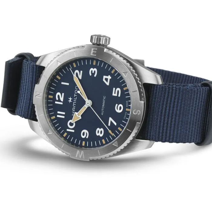 Hamilton Khaki Field Expedition Auto Mavi H70315940 detay görseli 3