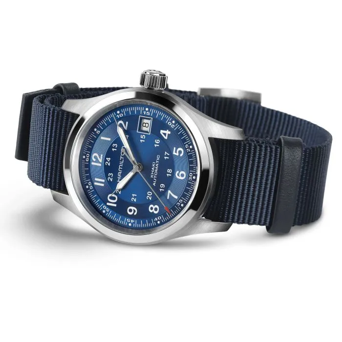 Hamilton Khaki Field Auto Mavi H70455940 detay görseli 2