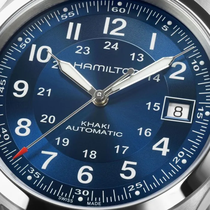 Hamilton Khaki Field Auto Mavi H70455940 detay görseli 3