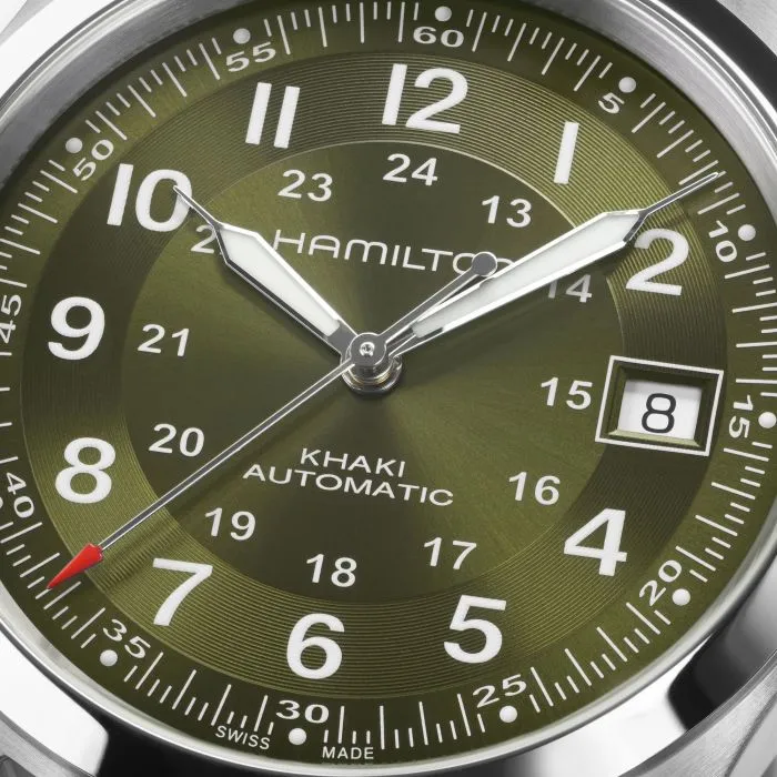 Hamilton Khaki Field Auto Otomatik Yeşil H70455960 detay görseli 3